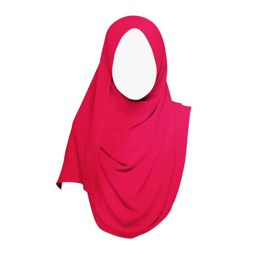 Crimson - Pearl Chiffon Hijab by NUQI