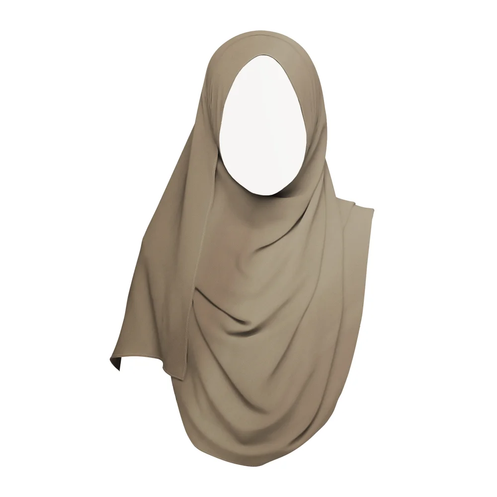 Nutty Almond - Pearl Chiffon Hijab by NUQI